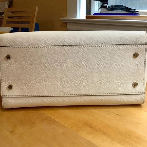 KATE SPADE Bright White Large Saffiano Leather Satchel - Picture 7 of 16